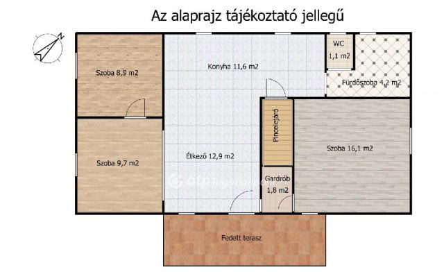 Eladó családi ház, Tasson 34.9 M Ft, 3 szobás