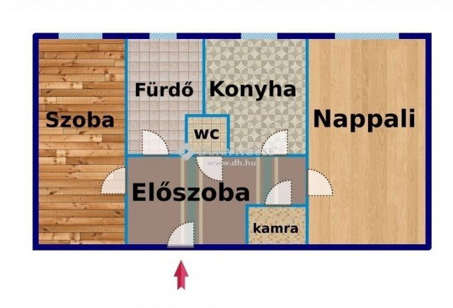 Eladó téglalakás, Budapesten, IV. kerületben 53.9 M Ft, 2 szobás