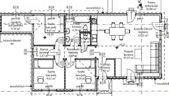 Eladó ikerház, Győrszemerén 87.9 M Ft, 1+3 szobás