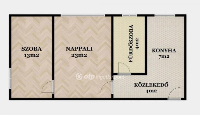 Eladó téglalakás, Debrecenben 58.5 M Ft, 2 szobás