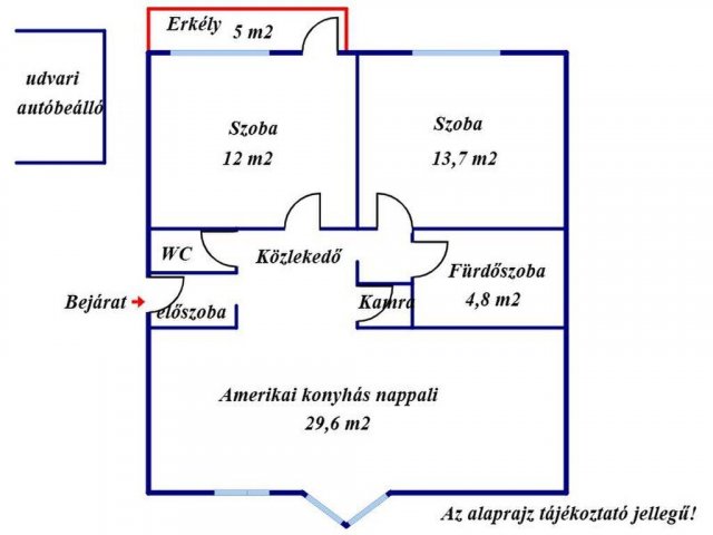Eladó téglalakás, Kecskeméten 74.9 M Ft, 2 szobás