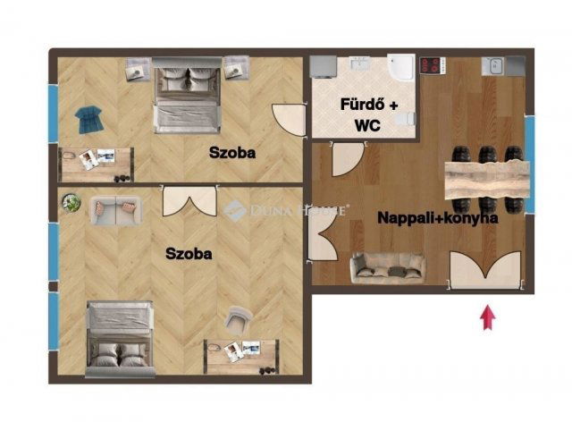 Eladó téglalakás, Budapesten, VIII. kerületben 112 M Ft