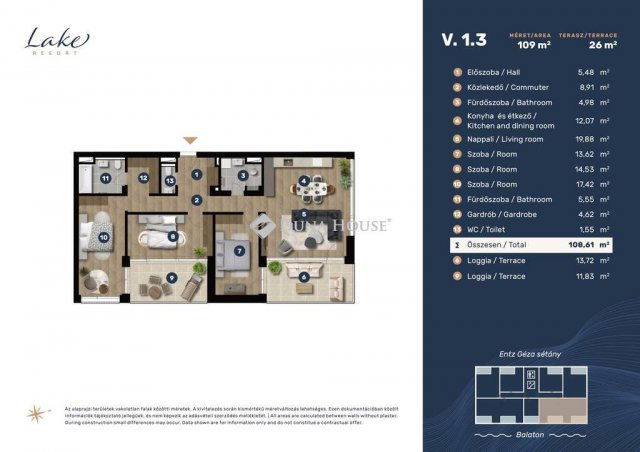 Eladó téglalakás, Keszthelyen 172 M Ft, 4 szobás