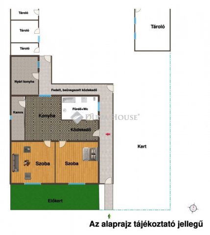 Eladó családi ház, Gyóróban 33.9 M Ft, 2 szobás