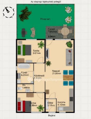 Eladó téglalakás, Mosonmagyaróváron 71.9 M Ft, 3 szobás