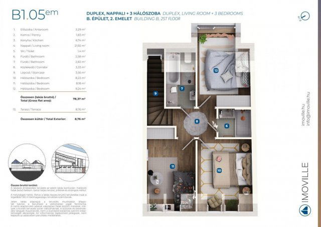 Eladó téglalakás, Mosonmagyaróváron, Tímár utcában 80.38 M Ft
