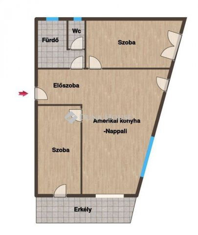 Eladó téglalakás, Pécsett 77 M Ft, 3 szobás