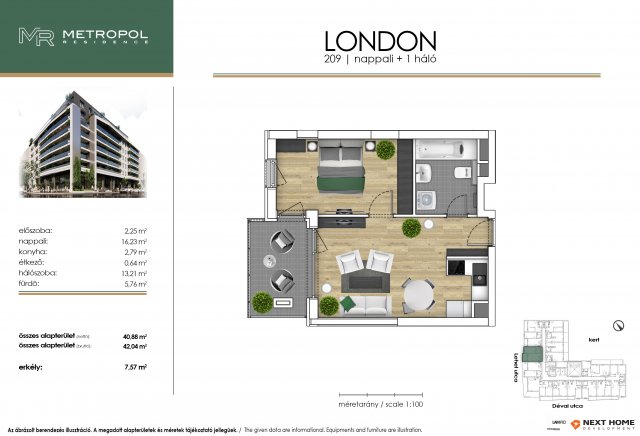 Eladó téglalakás, Budapesten, XIII. kerületben, Dévai utcában