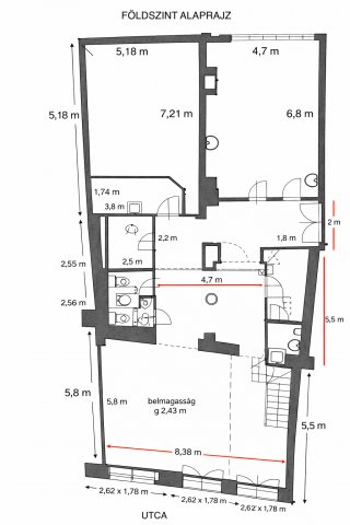 Eladó üzlethelyiség, Budapesten, V. kerületben 358 M Ft