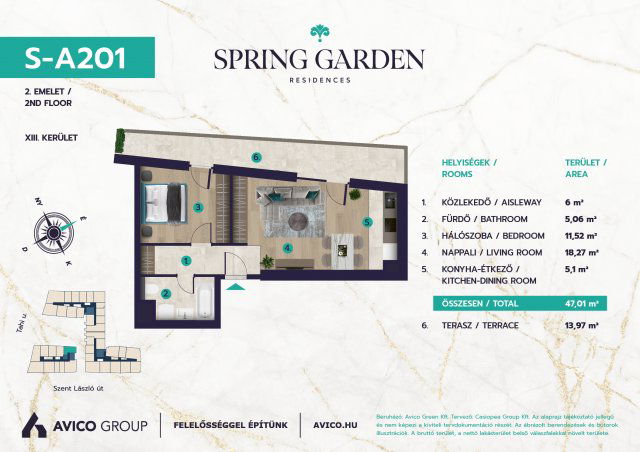 Eladó téglalakás, Budapesten, XIII. kerületben 90.79 M Ft