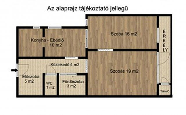 Eladó téglalakás, Békésen 26.5 M Ft, 2 szobás
