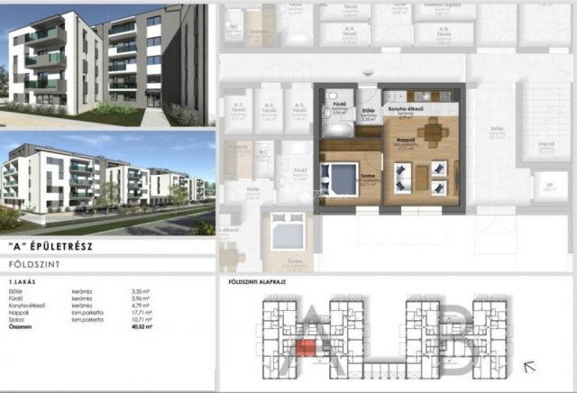 Eladó téglalakás, Szombathelyen 41.9 M Ft, 2 szobás