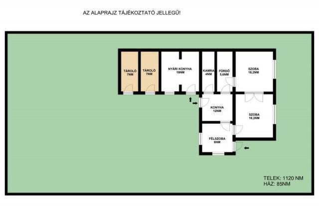 Eladó családi ház, Felcsúton 74.9 M Ft, 2+1 szobás