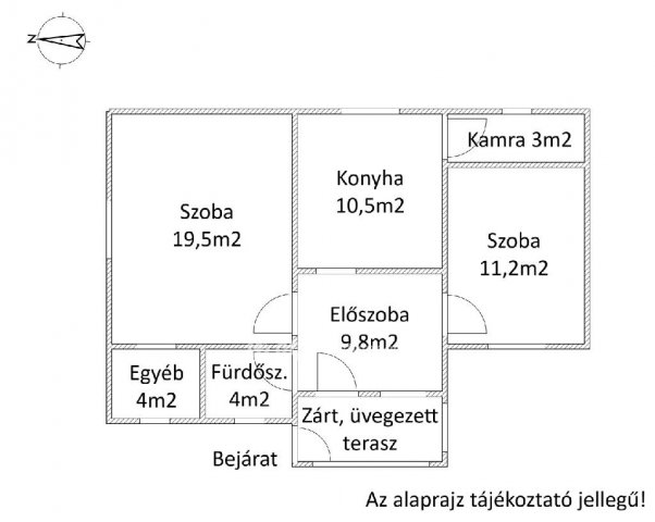 Eladó családi ház, Csabrendeken 22 M Ft, 2 szobás