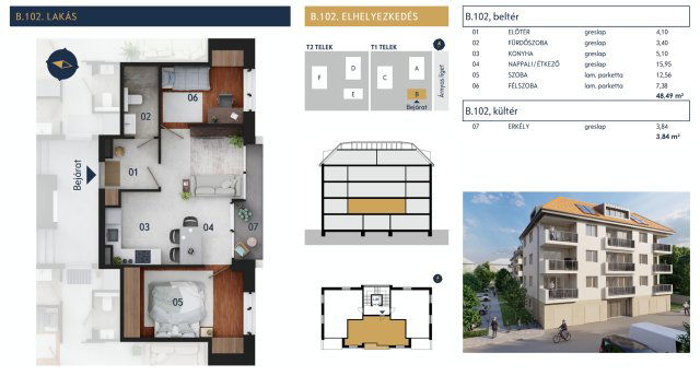Eladó téglalakás, Pécsett 59.9 M Ft, 1+1 szobás