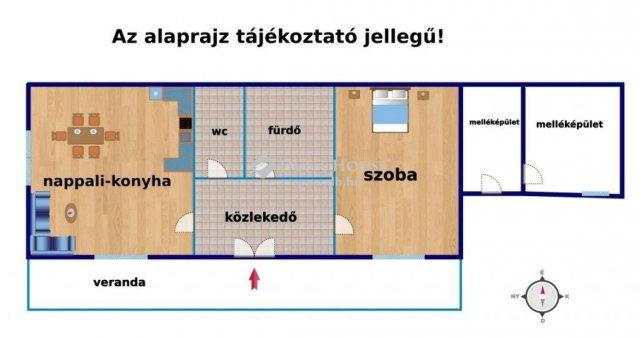 Eladó családi ház, Szentmártonkátán 27 M Ft, 2 szobás