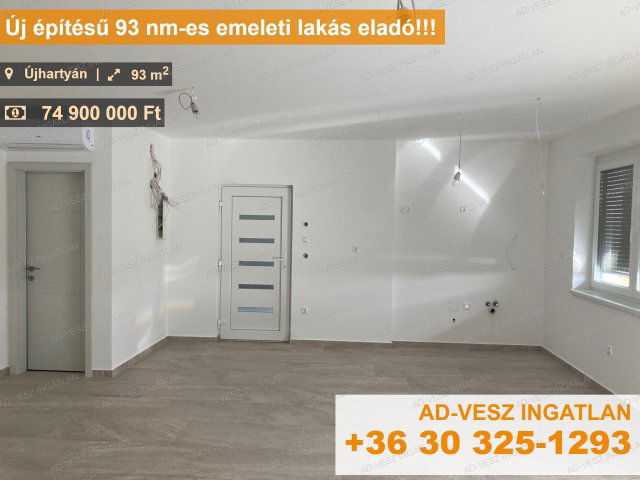 Eladó téglalakás, Újhartyánon 74.9 M Ft, 1+2 szobás