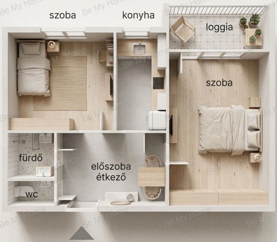 Eladó panellakás, Budapesten, III. kerületben 69.5 M Ft, 2 szobás
