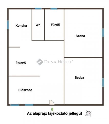 Eladó családi ház, Dánszentmiklóson 21.5 M Ft, 2 szobás