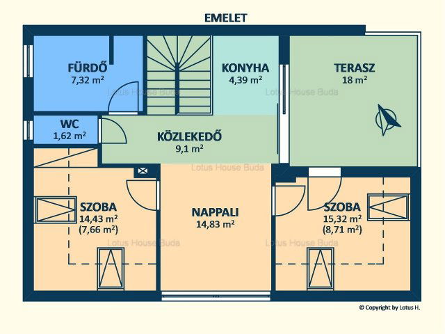 Eladó sorház, Budapesten, XII. kerületben 287 M Ft, 7 szobás