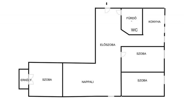 Eladó téglalakás, Pécsett 47.9 M Ft, 2+2 szobás