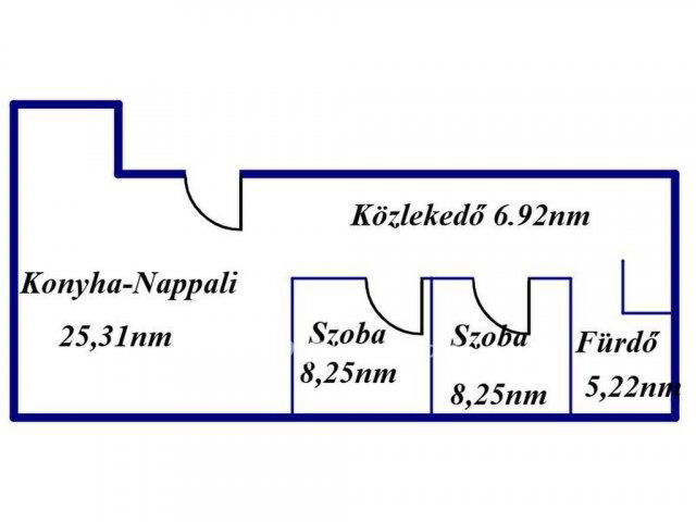 Eladó téglalakás, Tiszavasváriban 25.5 M Ft, 1+2 szobás