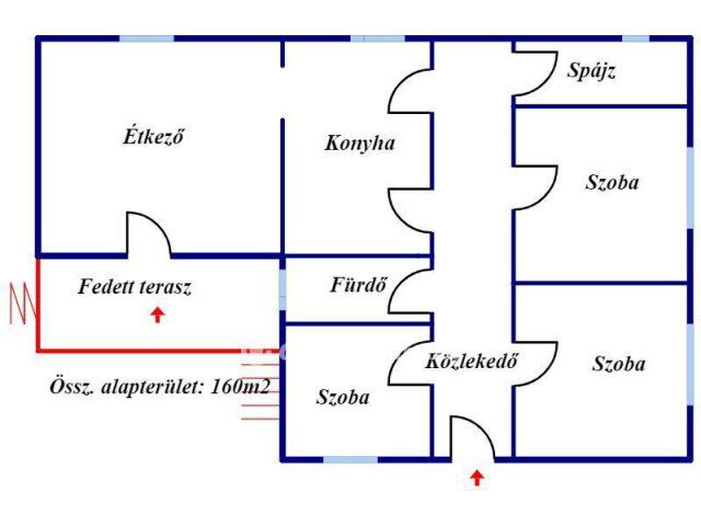 Eladó családi ház, Tiszakarádon 9 M Ft, 3 szobás