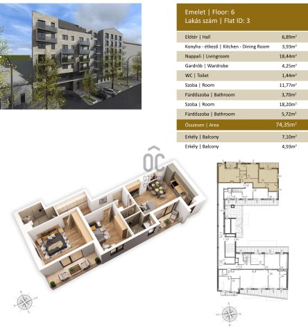 Eladó téglalakás, Budapesten, VIII. kerületben, Baross utcában