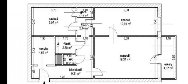 Eladó téglalakás, Budapesten, VIII. kerületben 77.5 M Ft