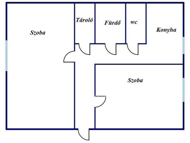Eladó panellakás, Miskolcon 28.9 M Ft, 2 szobás