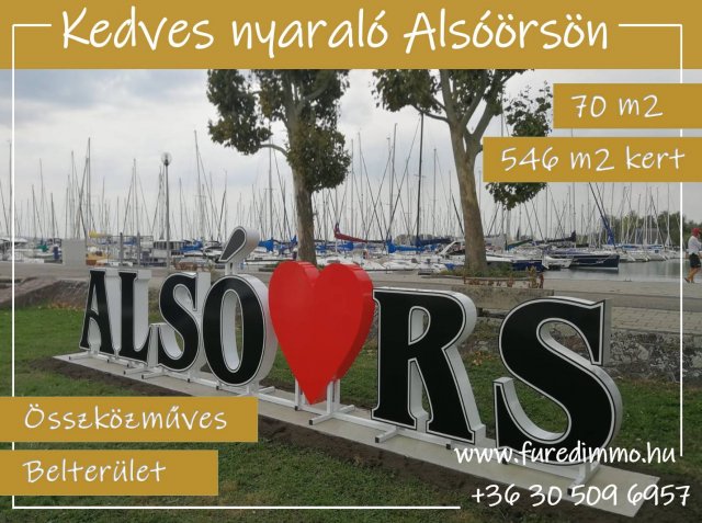 Eladó nyaraló, Alsóörsön 69.9 M Ft, 4 szobás