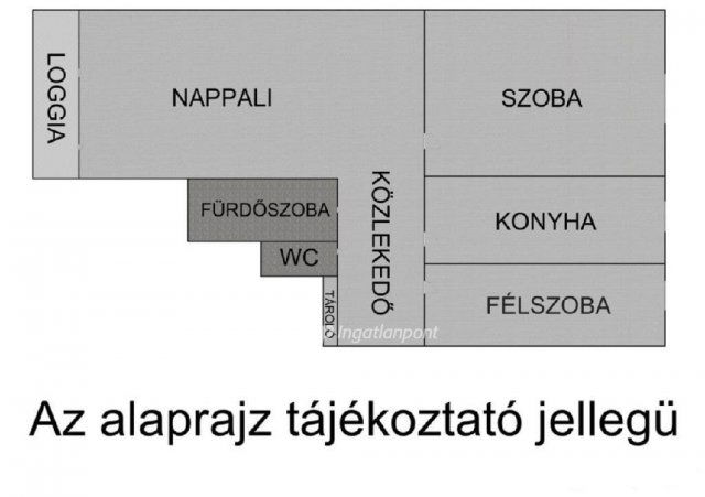 Eladó téglalakás, Nyíregyházán 59.99 M Ft, 2+1 szobás