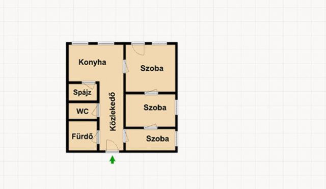 Eladó téglalakás, Kunszentmártonban 22 M Ft, 3 szobás