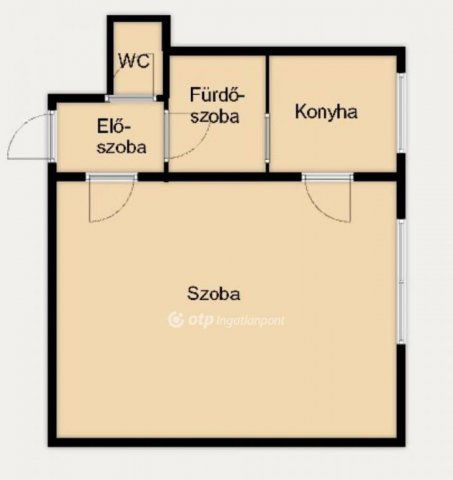 Eladó téglalakás, Budapesten, IX. kerületben 46.4 M Ft, 1 szobás