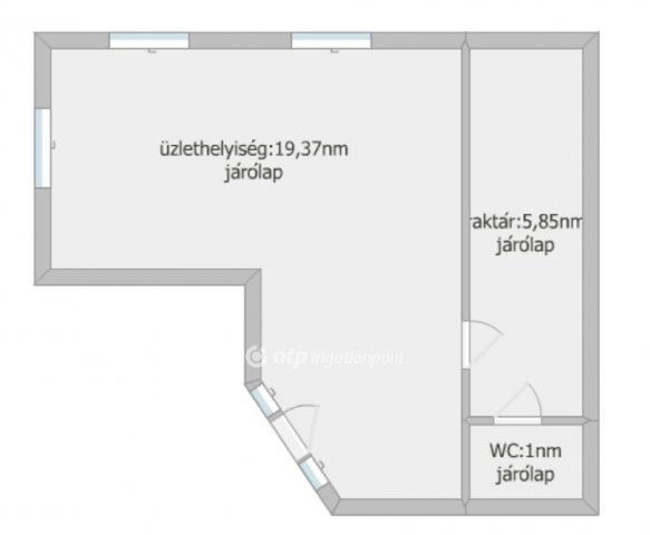 Kiadó üzlethelyiség, Szekszárdon 65 E Ft / hó, 1 szobás