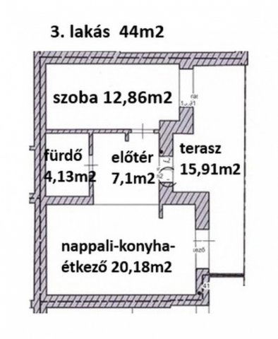Eladó téglalakás, Hatvanban, Géza Fejedelem utcában 45 M Ft