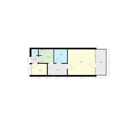 Eladó téglalakás, Pápán 26.6 M Ft, 1+1 szobás