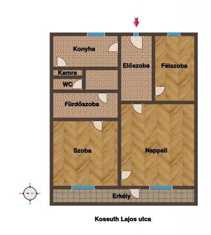 Eladó téglalakás, Budapesten, XXI. kerületben 65 M Ft, 3 szobás
