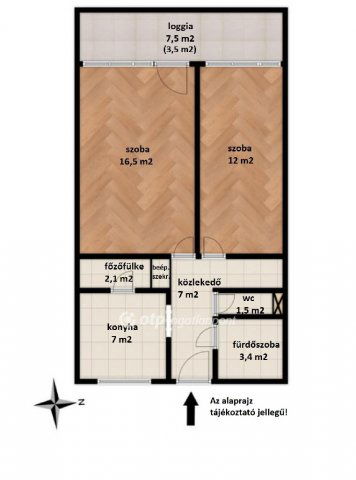 Eladó téglalakás, Ajkán 35.9 M Ft, 2 szobás