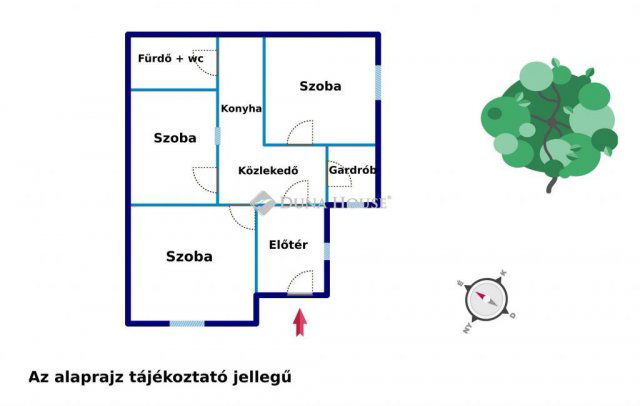 Eladó ikerház, Tatabányán 34.9 M Ft, 3 szobás