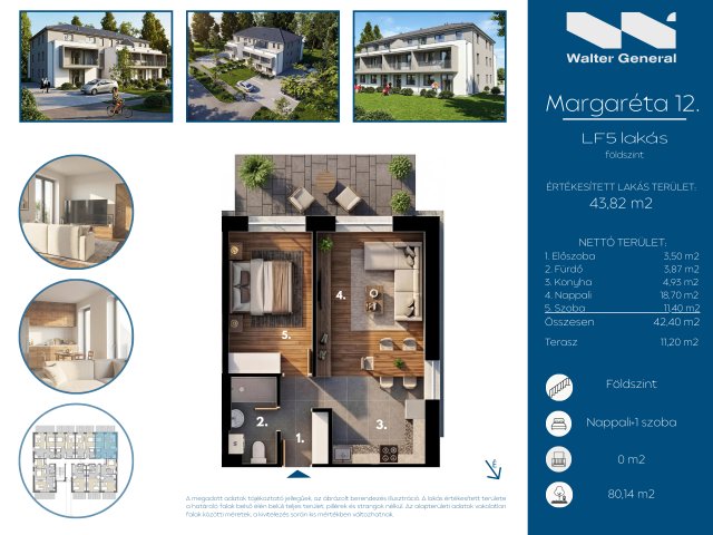 Eladó téglalakás, Hegyeshalomban 53.53 M Ft, 2 szobás