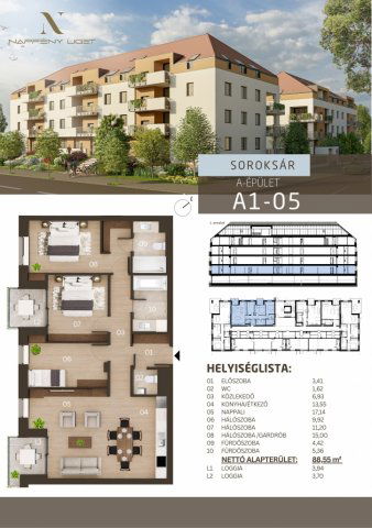 Eladó téglalakás, Budapesten, XXIII. kerületben 108.86 M Ft