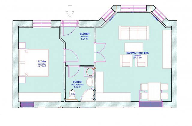 Kiadó iroda, Győrött 270 E Ft / hó, 2 szobás