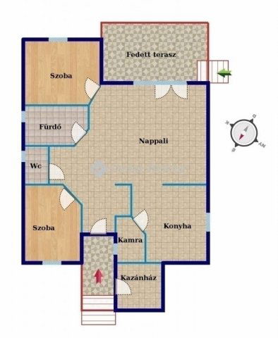 Eladó ikerház, Szigethalmon 89.9 M Ft, 3 szobás