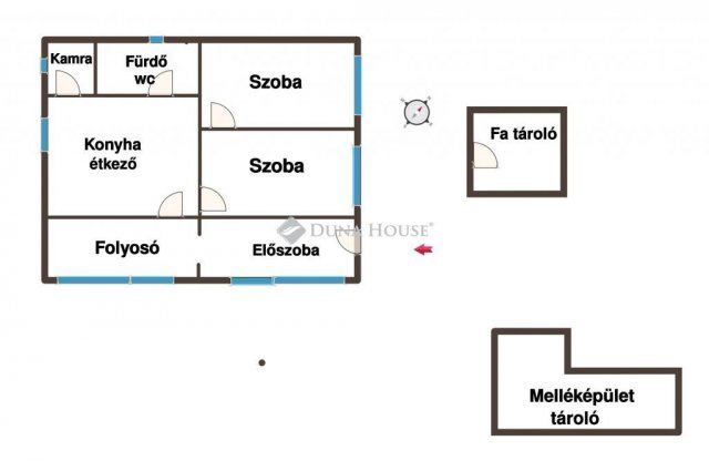 Eladó családi ház, Kecskeméten 25 M Ft, 2 szobás