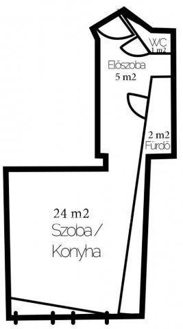 Eladó téglalakás, Budapesten, VI. kerületben 57.5 M Ft, 1 szobás