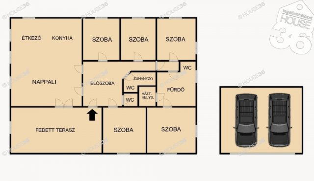 Eladó családi ház, Jakabszálláson 79 M Ft, 6 szobás