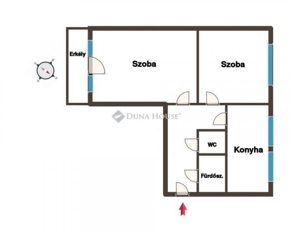 Eladó panellakás, Kecskeméten 43.5 M Ft, 2 szobás
