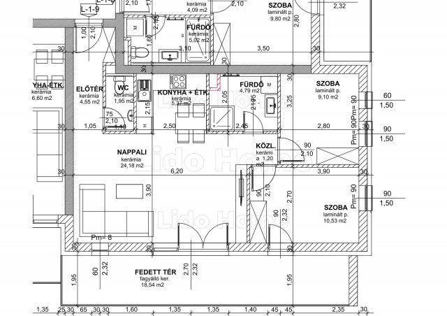 Eladó téglalakás, Győrött 70.94 M Ft, 3 szobás