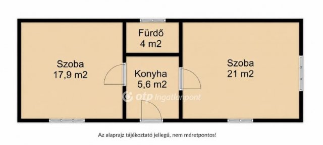 Eladó családi ház, Tégláson 19.9 M Ft, 2 szobás